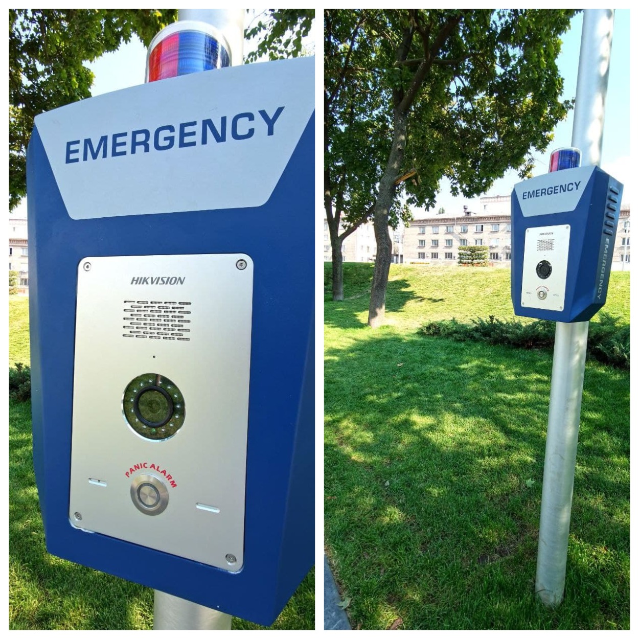 Система безопасности в сквере на Слобожанском проспекте/ фото: Светлана Юрченко