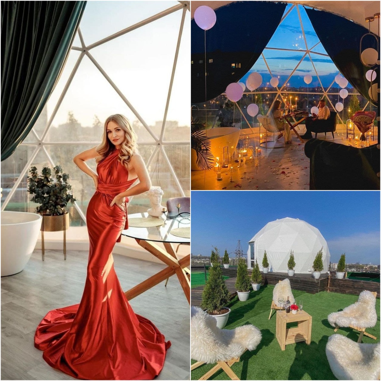 Прозрачная полусфера (купол) для фотосессии в Днепре "Фабрика Л".