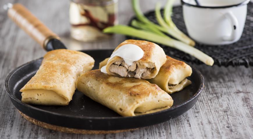 Блины с грибами фото: diwa-labs.com