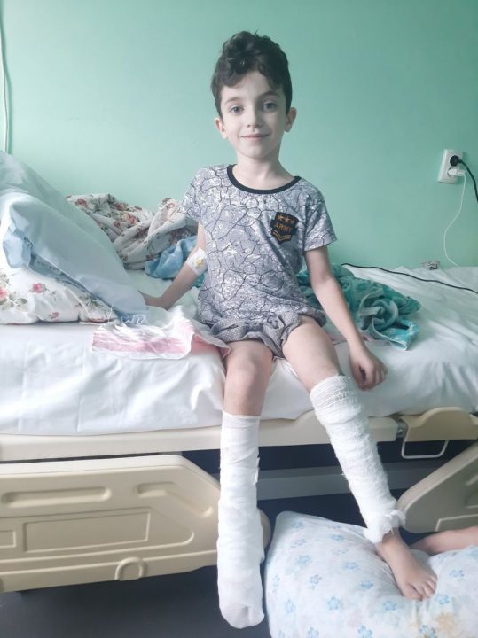 Мальчик, который попал в ДТП/ фото: Вiдкритий