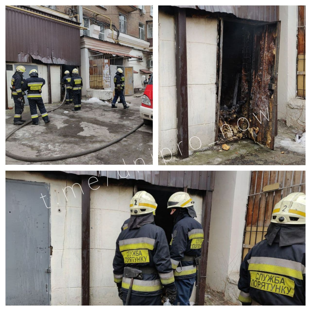 ГСЧС-ники потушили огонь/ фото: Днепр Сейчас