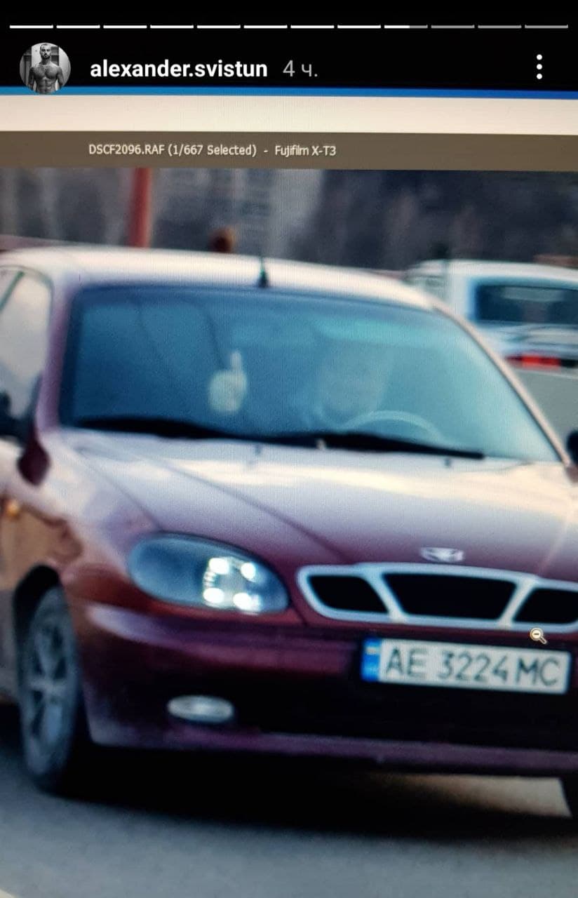 Реакция водителей на Юлию/ фото: фото: inst alexander.svistun