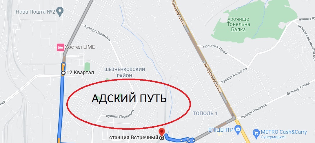 Примерное месторасположение дороги/ фото: googlemaps.com