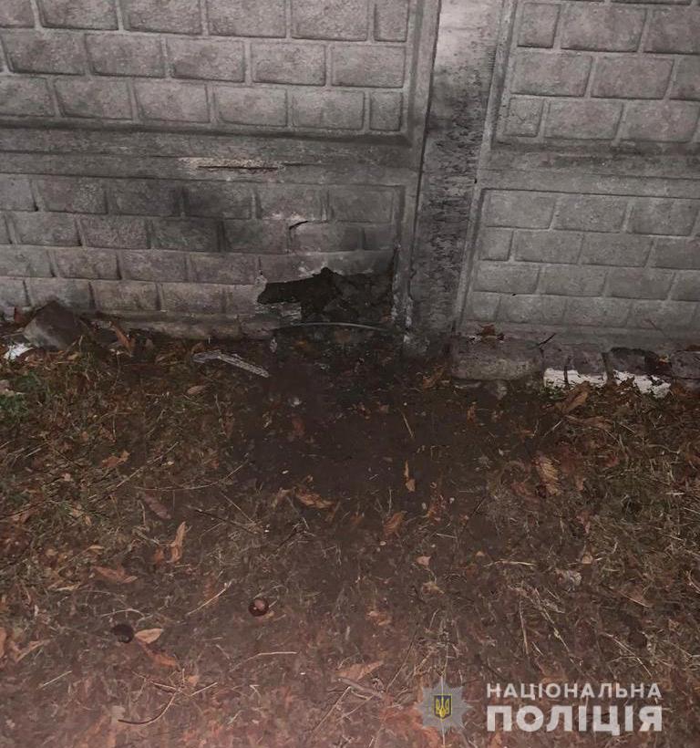 Место взрыва гранаты/ фото: fb Полиция Днепропетровской области