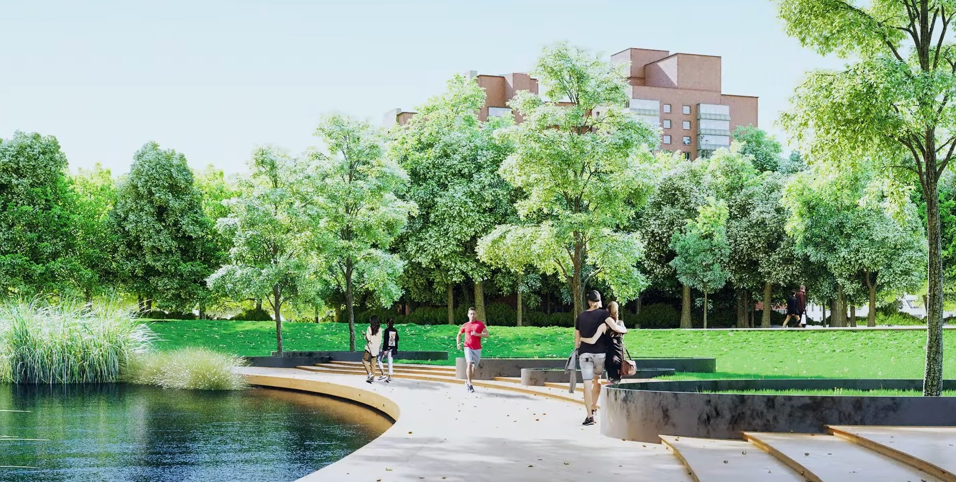 Визуализация парка вокруг карьера на Красном Камне/ фото: ДніпроTV