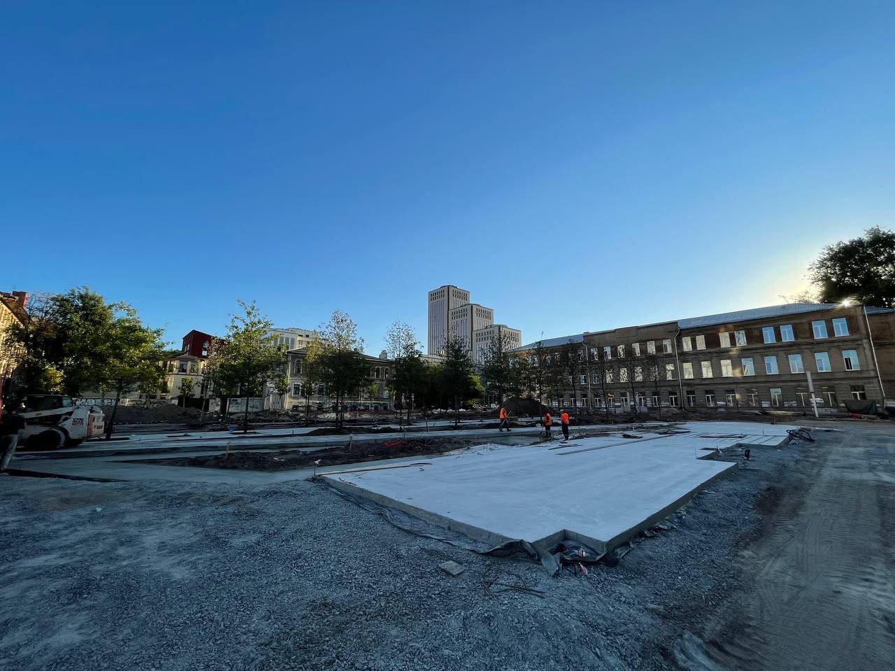 Реконструкция Успенской площади/ фото: пресс-служба департамента благоустройства и инфраструктуры Днепра