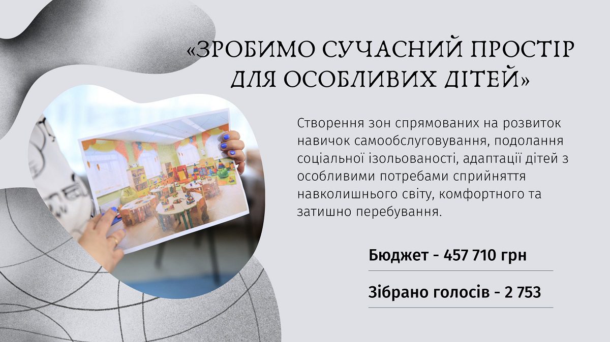 Проект "Современное пространство для особенных детей".