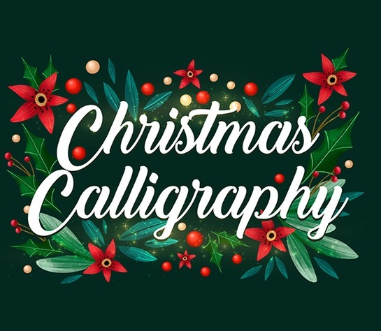 Мастер-класс по калиграфии/ фото: fb Christmas Calligraphy