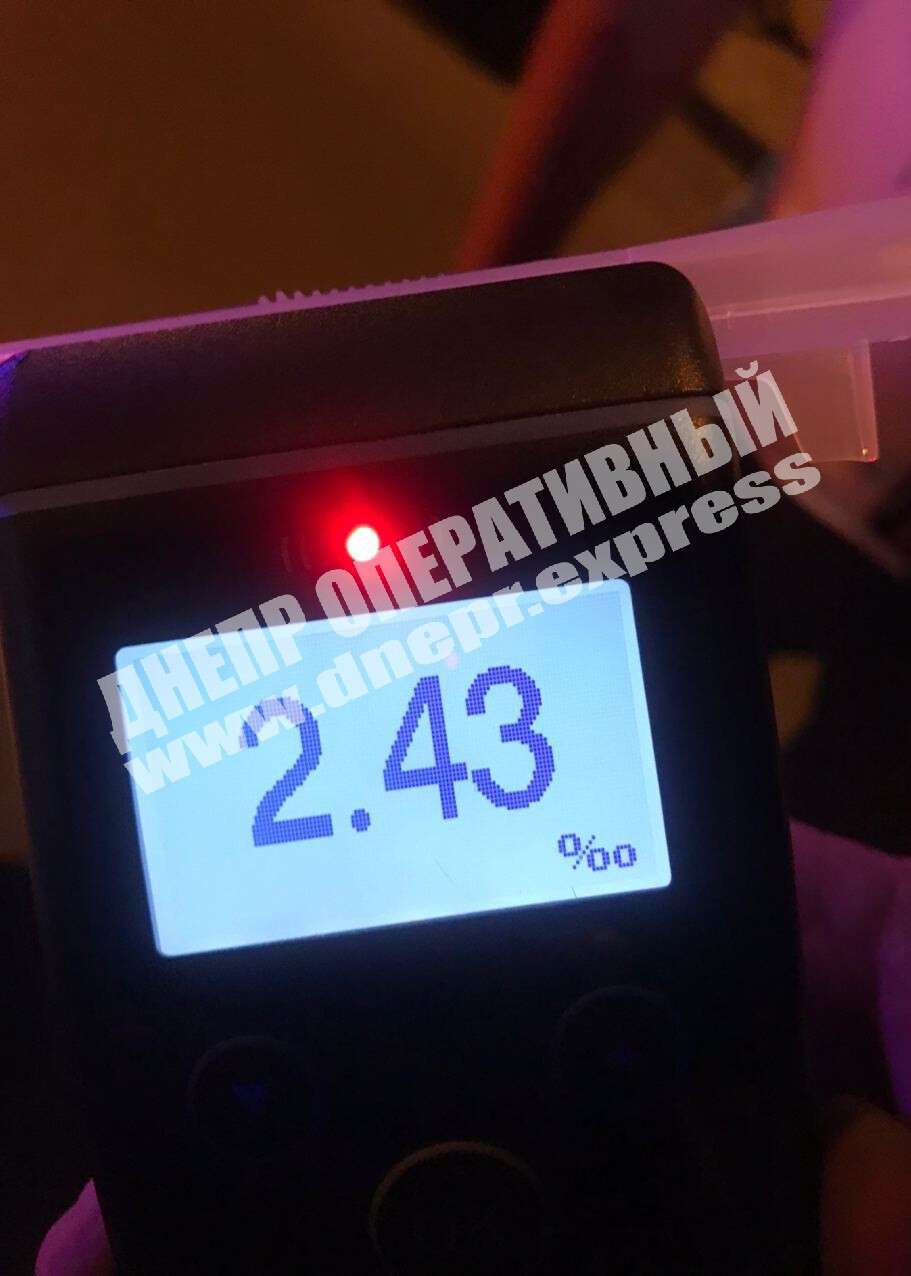 Результаты теста на алкоголь в крови/ фото: Днепр Оперативный