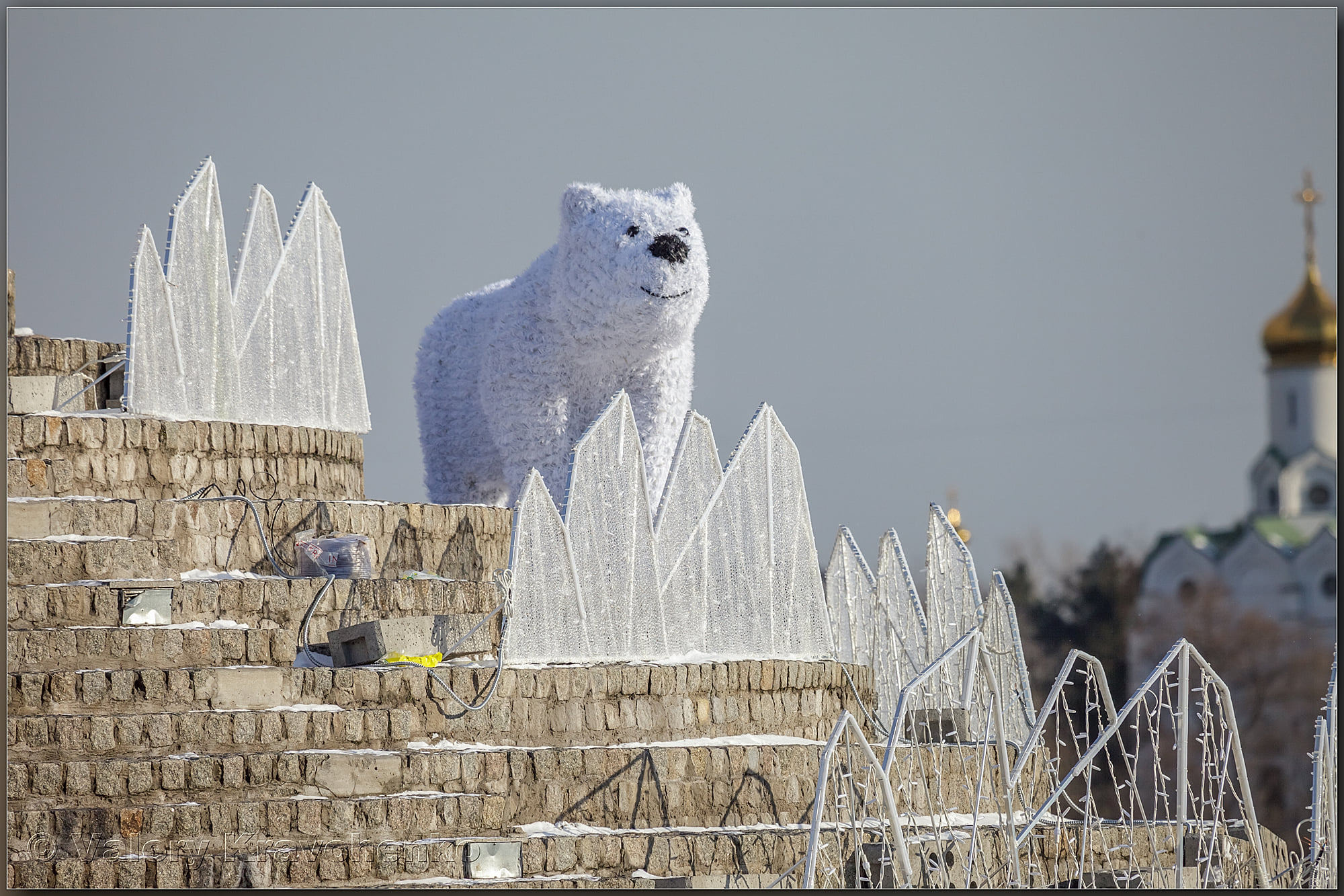 В Днепре на Фестивальном причале появились медведи.