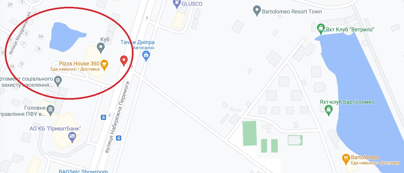 Зона строительства будущего ЖК/ фото: google.maps