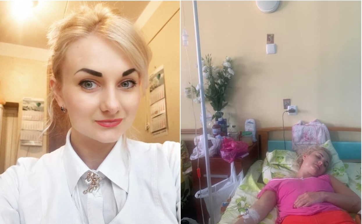 Ирина Варцаба до ДТП и сейчас/ фото: fb Константина Бычкова