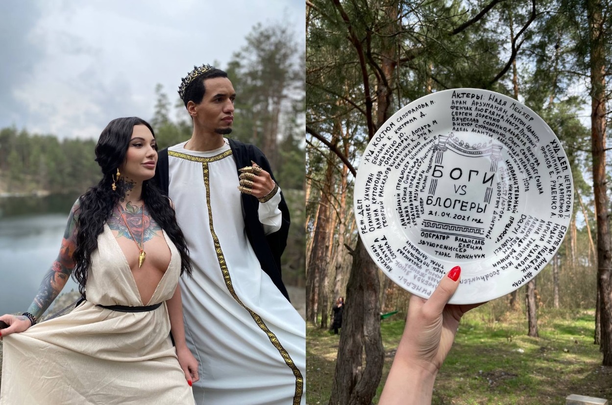 Съемки "Боги и блогеры"/ фото: inst gods_vs_bloggers, adelasantyxx