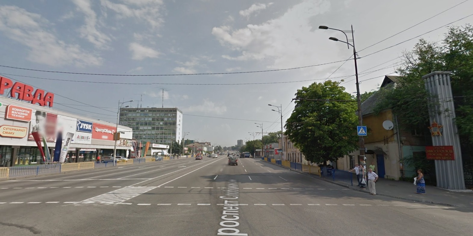 Тут построят надземный переход/ фото: googlemaps.com