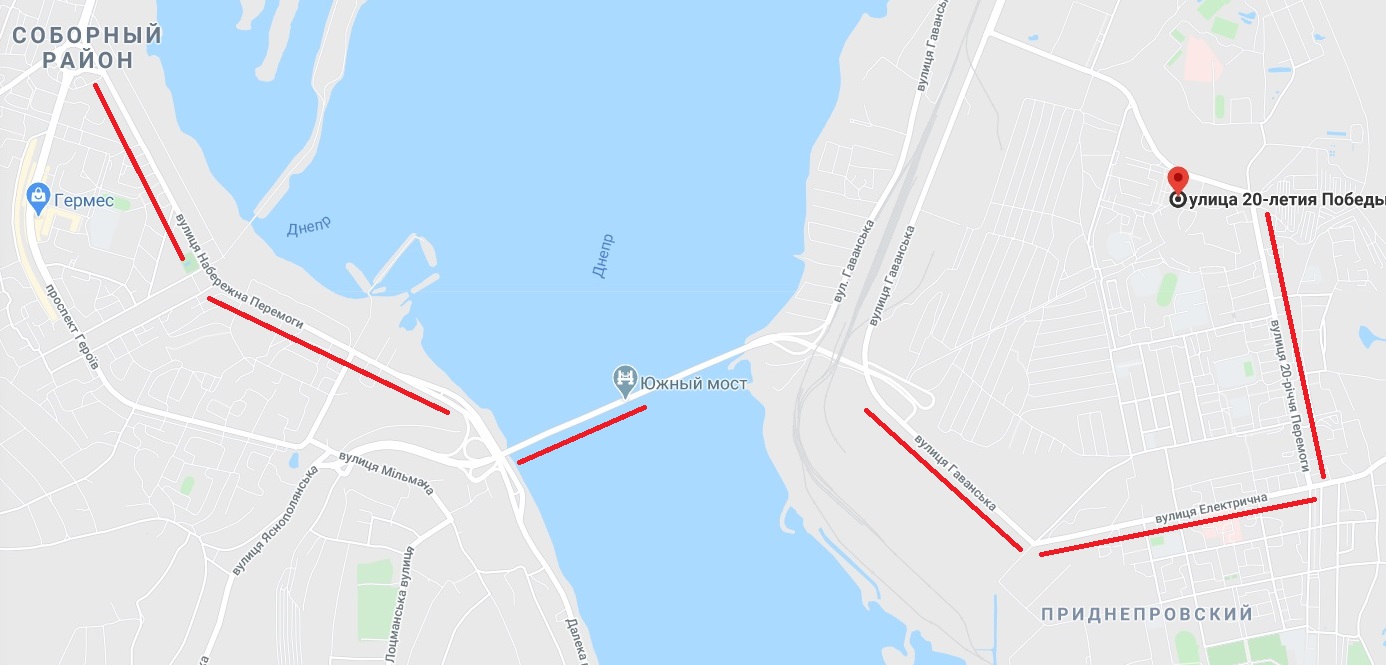 Троллейбусный маршрут №6/ фото: maps.google.com