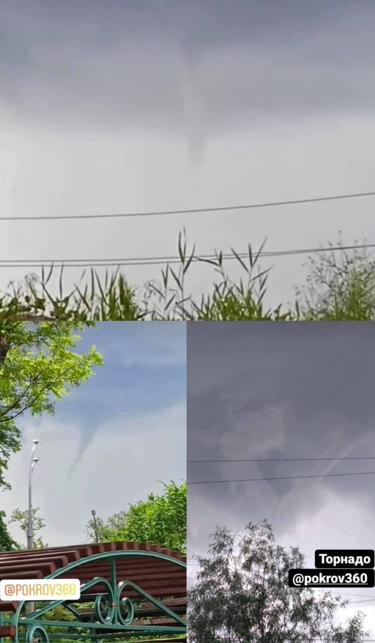 Торнадо в Покрове/ фото: inst pokrov360, сторис
