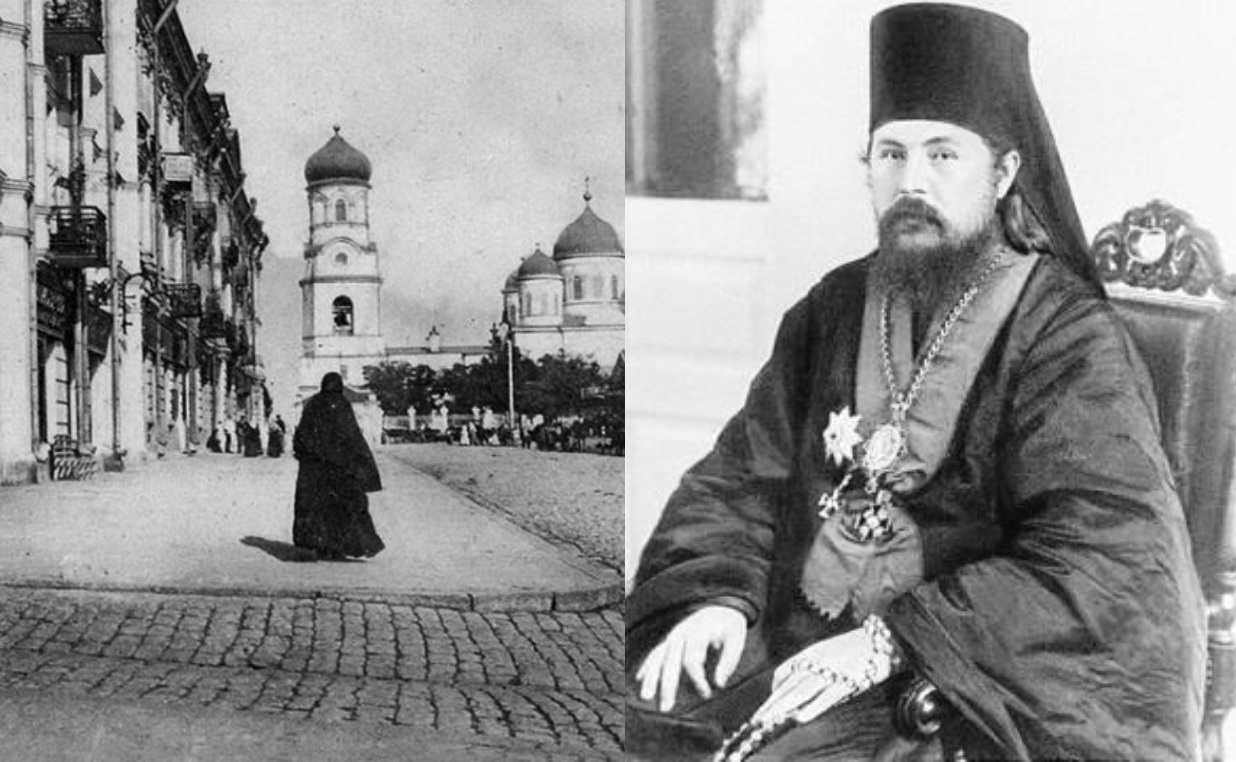 Троицкая церковь в Екатеринославе и Архиепископ Агапит Вишневский/ фото: fb Екатеринослав-Днепропетровск, wikipedia.org