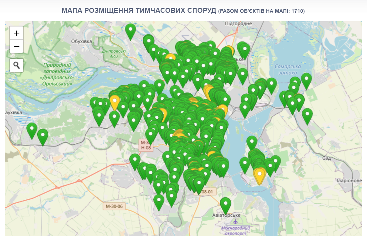 В Днепре создали карту МАФов -