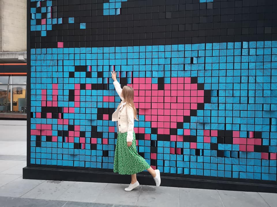 Пиксельная стена / фото: fb Ольга Орехова