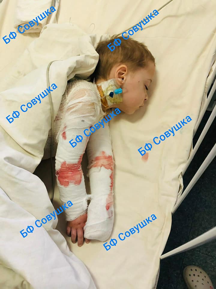 Малыш находится в реанимации  / фото: fb Александра Сова-Тимощенкова