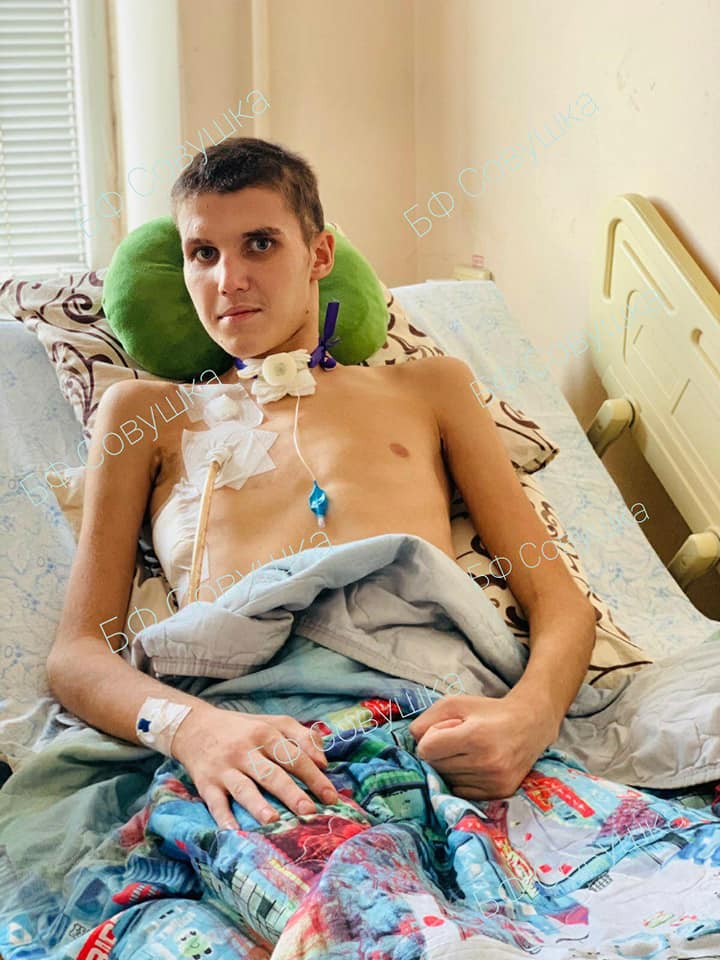 Егор провел в больнице больше двух месяцев / фото: fb Александра Сова-Тимощенкова