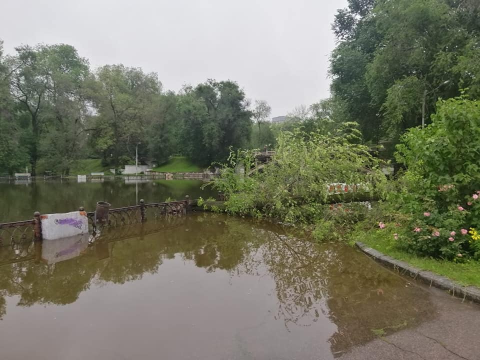 Потоп в парке Глобы - фото: fb Департамент парків та рекреації 