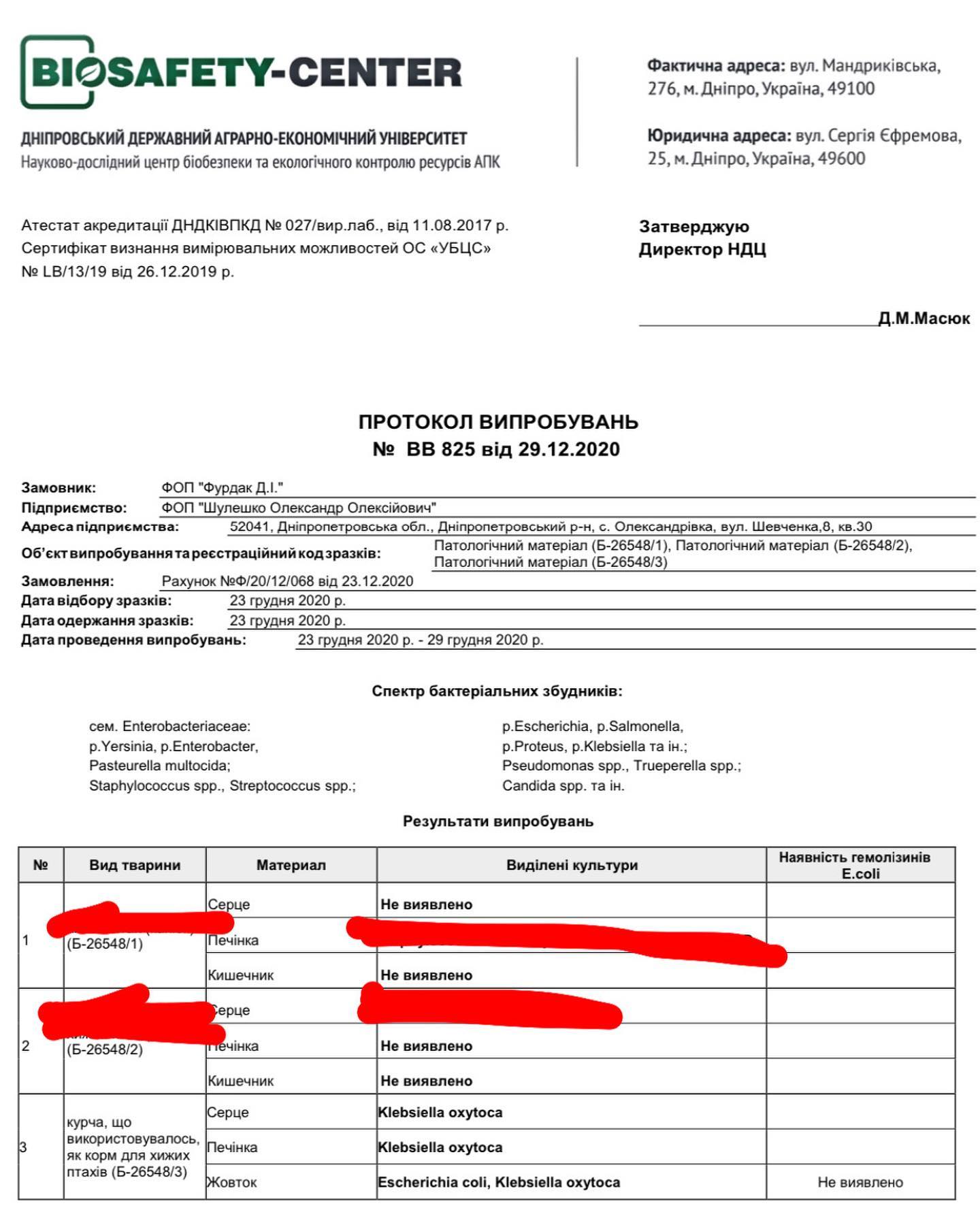 Результаты исследований / фото: fb Пегас-спасение лошадей и диких животных