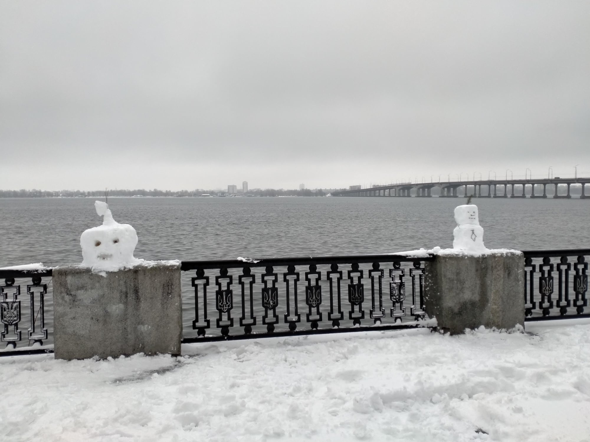 Даже такие были снеговики / фото : fb Andrew Bondik