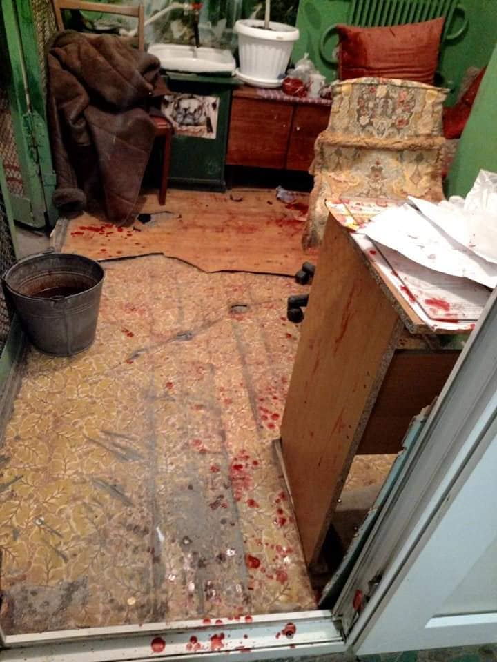 Комната вся в крови / фото: fb Екатерина Головачева