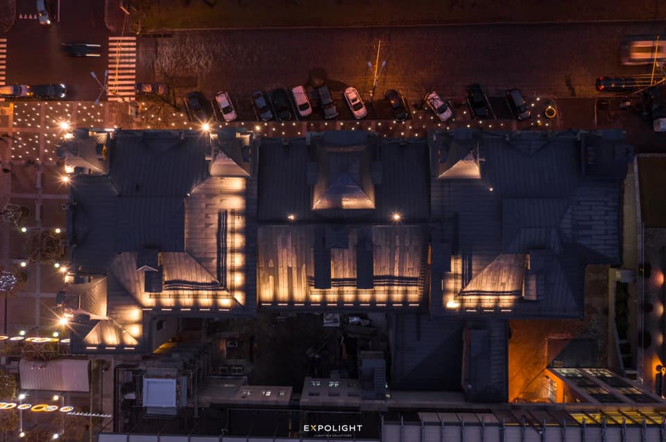 Подсветка на крыше / фото: fb Николай Каблука
