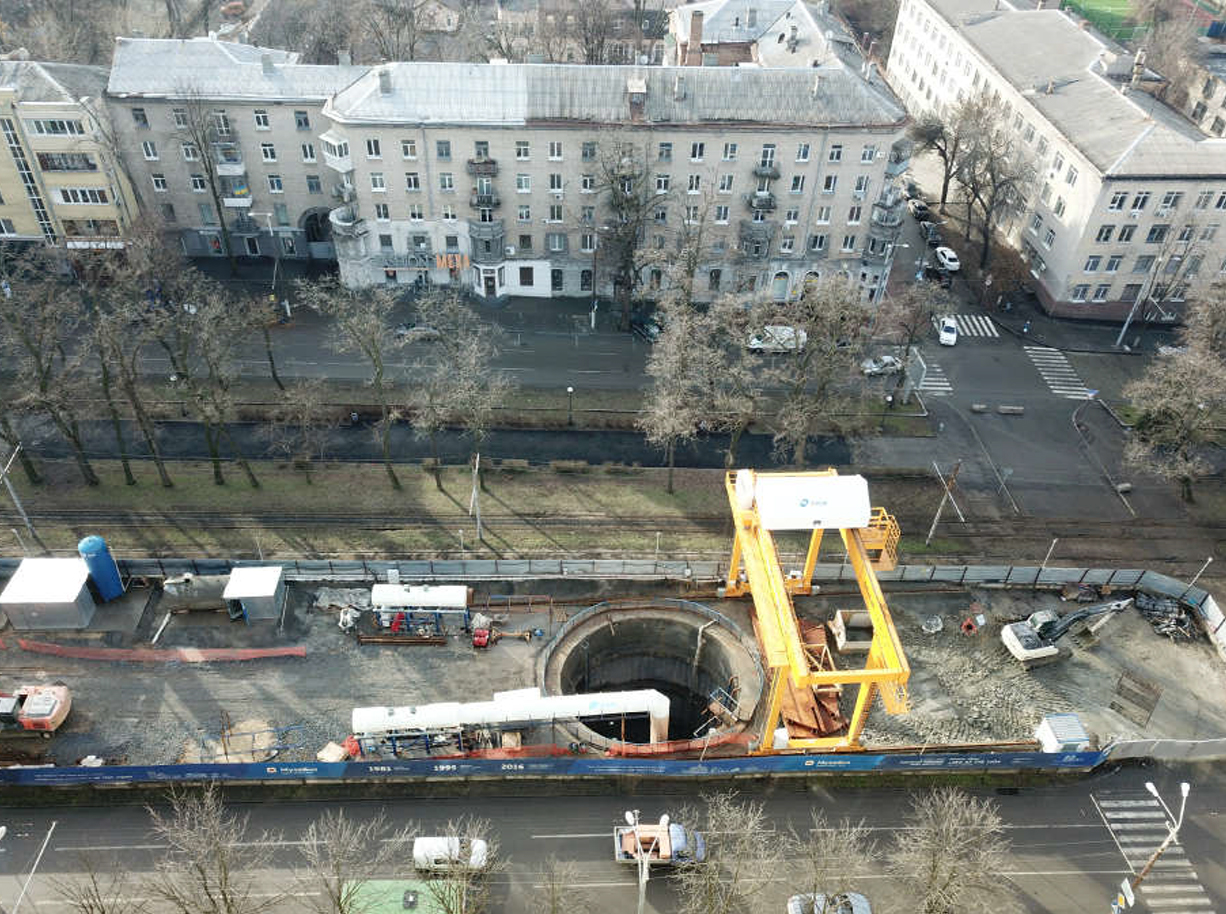 Вид на строительную площадку / фото: metro.dp.ua