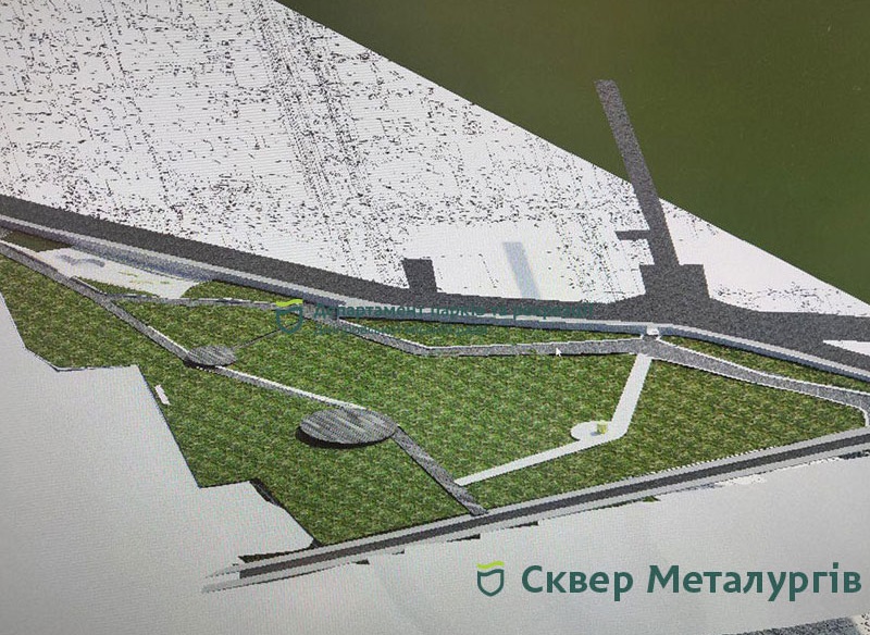 Проект реконструкции парка Металлургов - фото: fb Департамент парків та рекреації Дніпровської міської ради