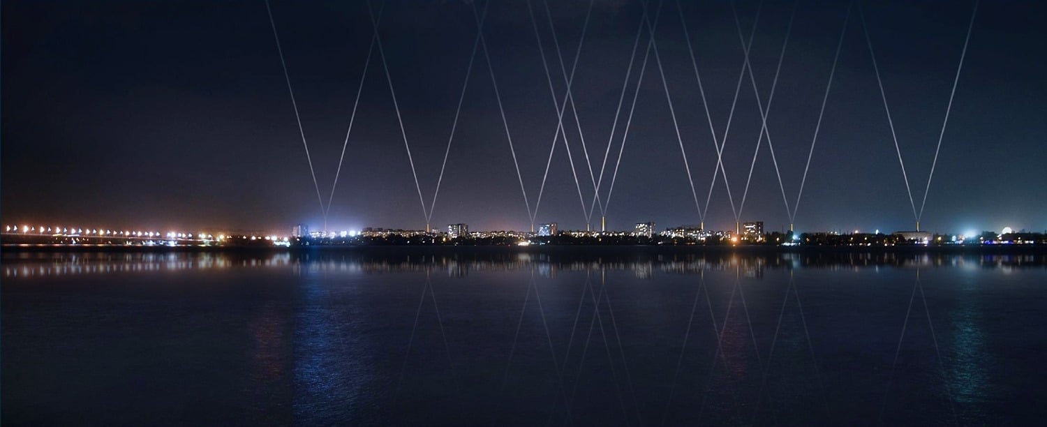 С помощью лазеров будут создавать шоу - фото: fb Николай Каблука