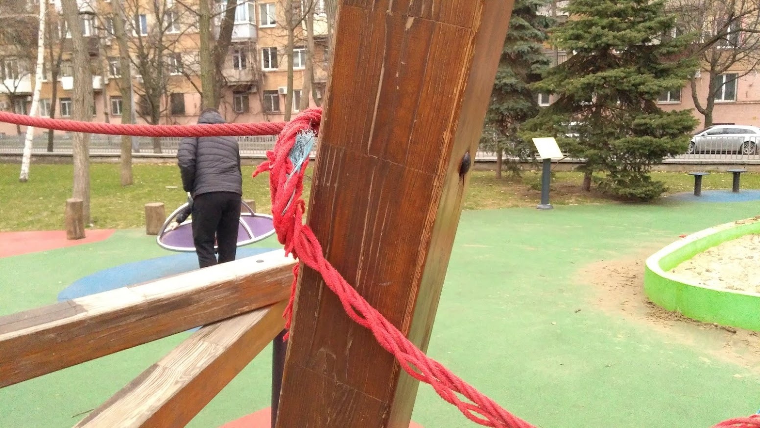 Трос расплетается - фото: fb Mykhailo Dubas