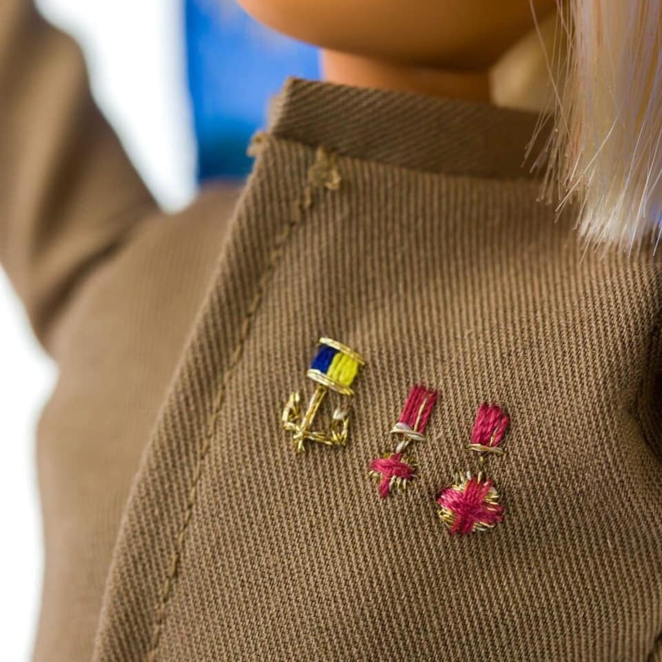 На костюме есть даже медали - фото: fb Яна Зінкевич