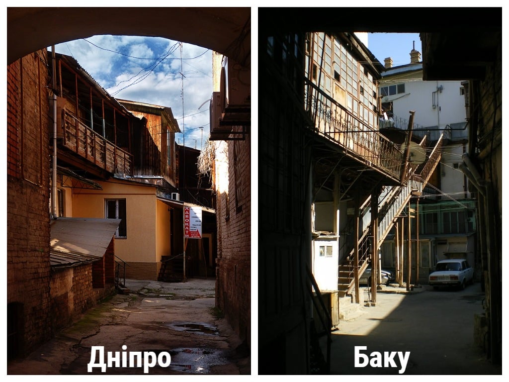 Одинаковые дворики - фото: fb Yuka Tyan