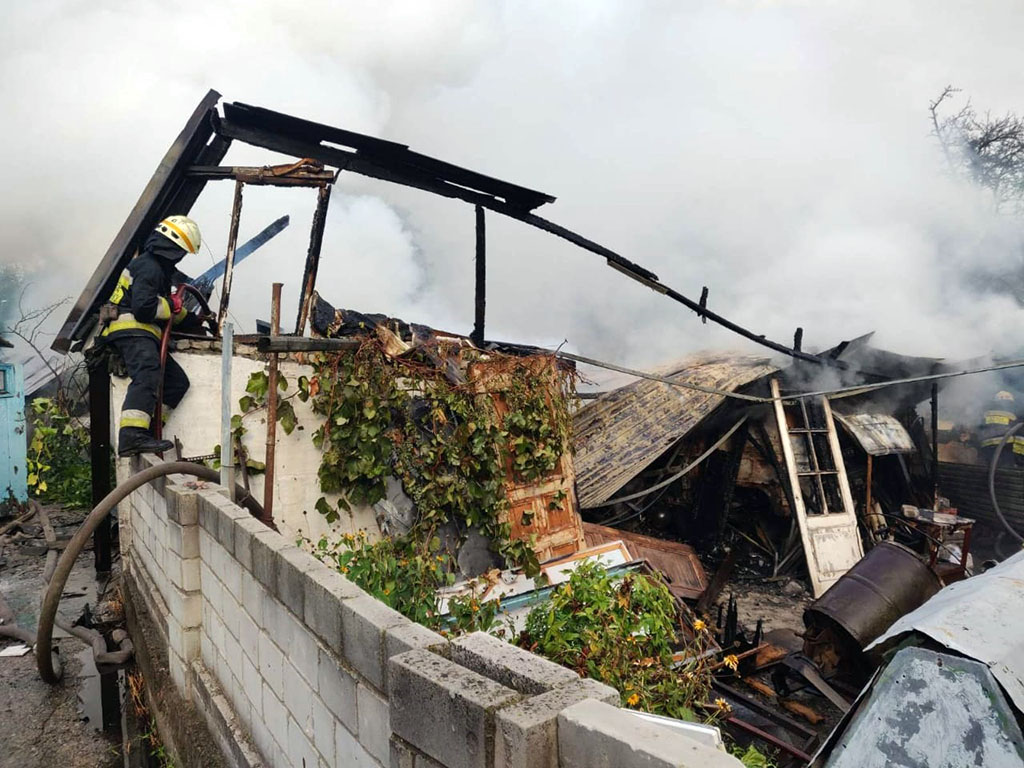 На пожаре погибла женщина  / фото: ГСЧС в Днепропетровской области