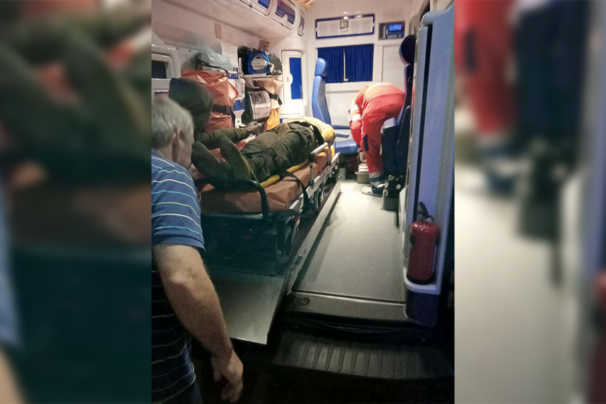 Мужчину госпитализировали - фото: ГСЧС