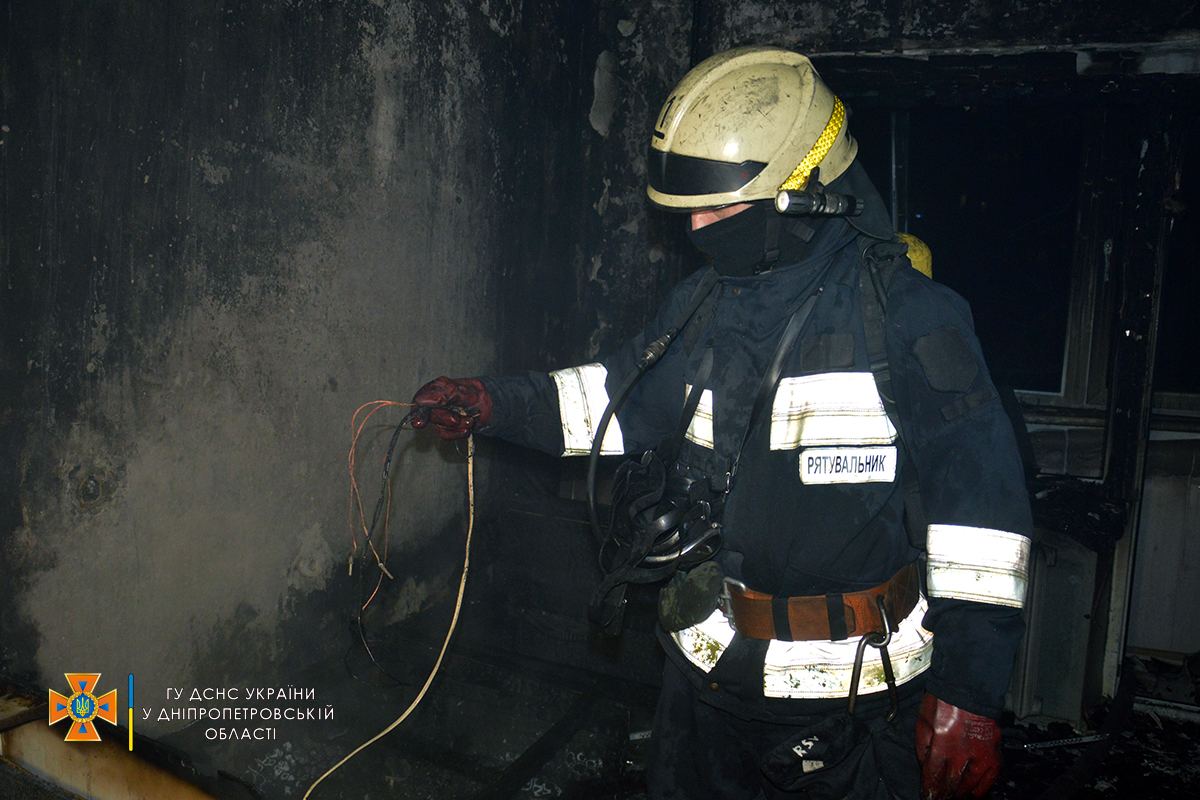 Сгорела квартира - фото: dp.dsns.gov.ua