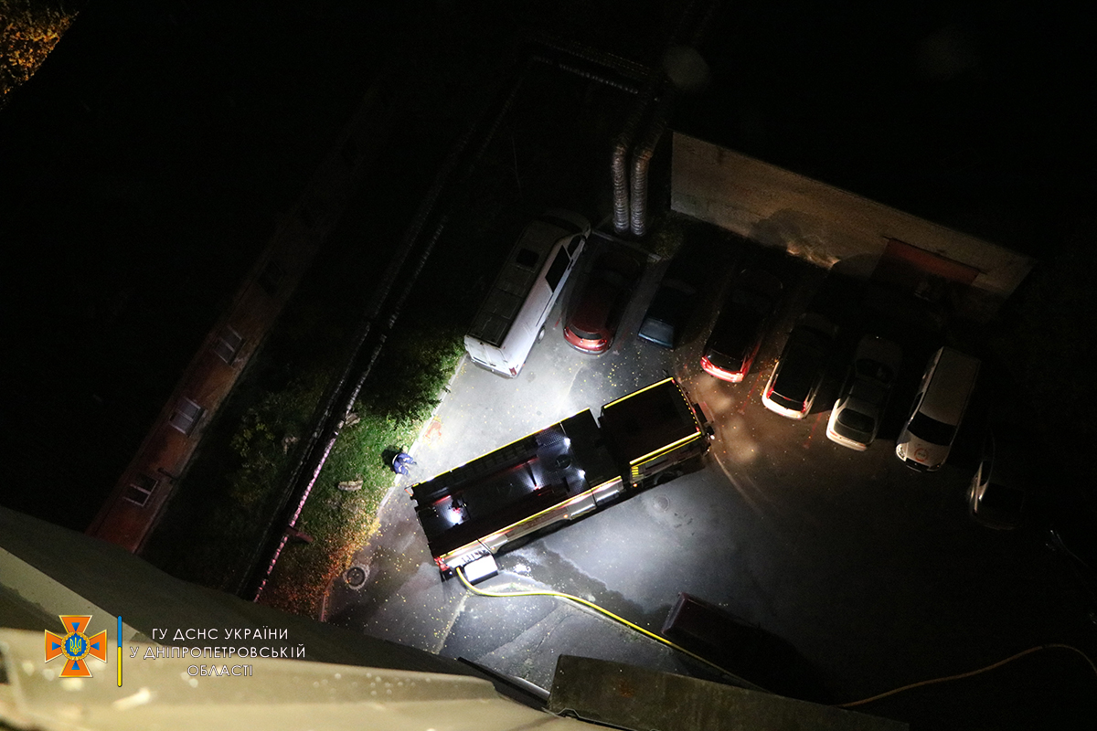 В Днепре ночью произошел пожар - фото: dp.dsns.gov.ua