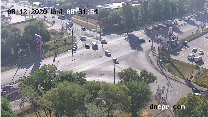 Последствия непогоды в Днепре / фото: webcam.scs.com.ua