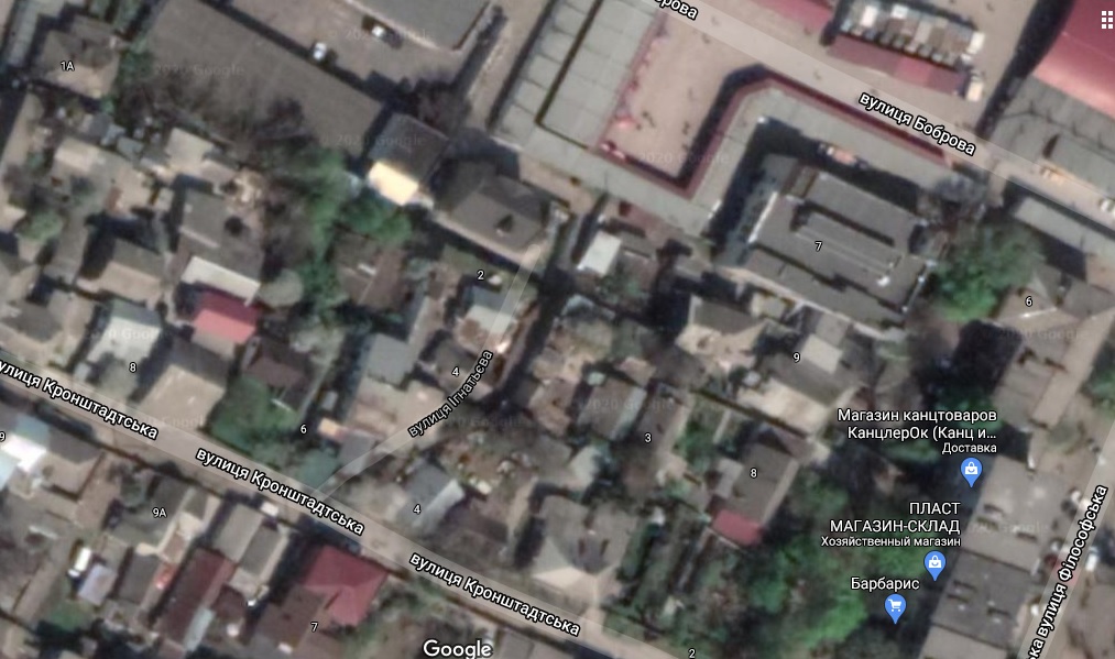 В Днепре нашли самую узкую улицу / фото: google.com.ua