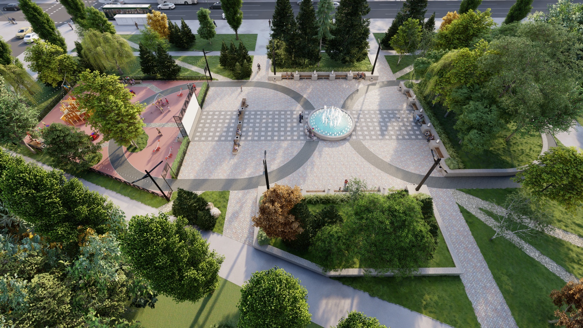 В Днепре реконструируют сквер на левом берегу - фото: dniprorada.gov.ua