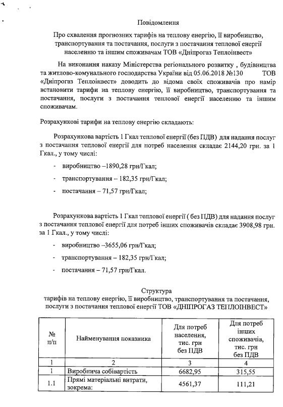 В Днепре сообщили о тарифах на отопление - || фото: dniprorada.gov.ua