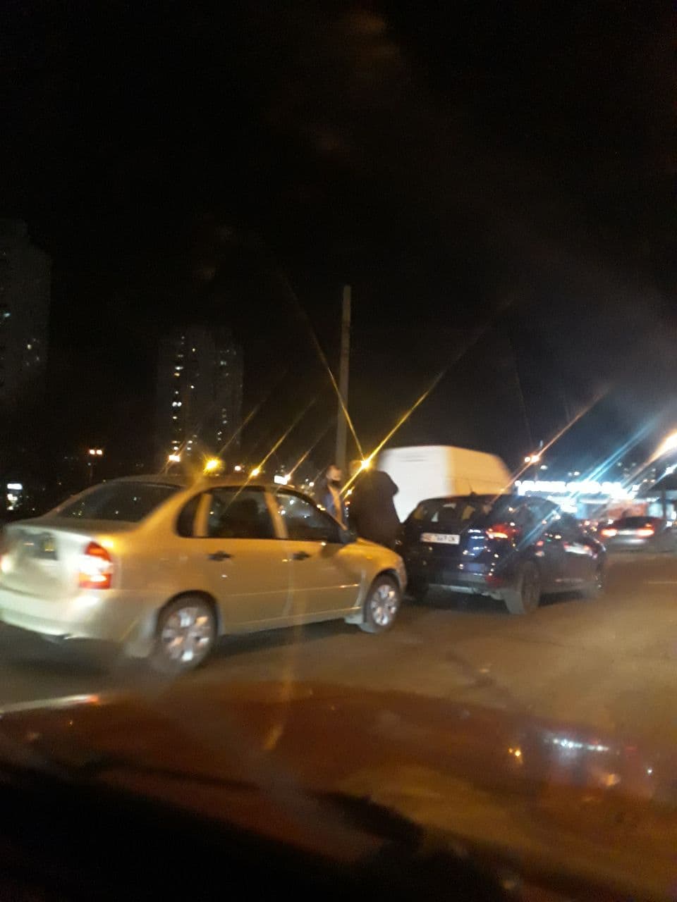 Пробки на Победе / фото: Tg-канал ДТП Пробки Днепр