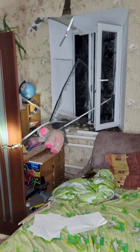 Пошкоджена дитяча кімната  - || фото: https://t.me/mykola_lukashuk