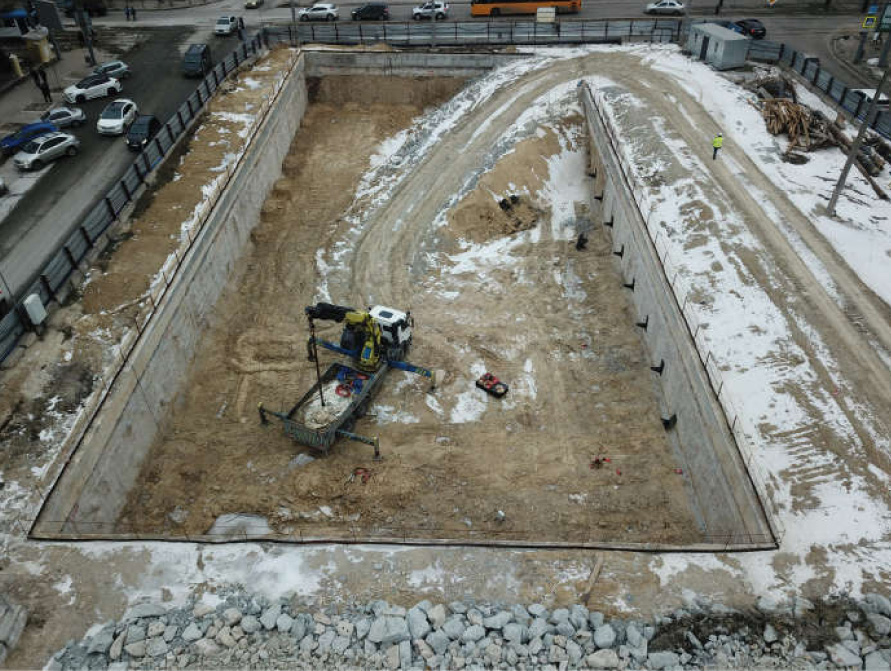 Работы продолжаются  / фото: metro.dp.ua