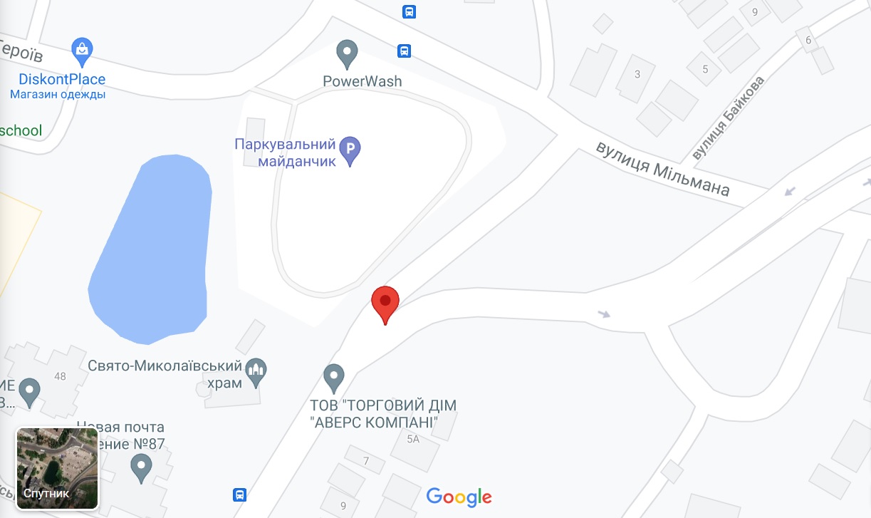Участок дороги на карте - фото: google.com
