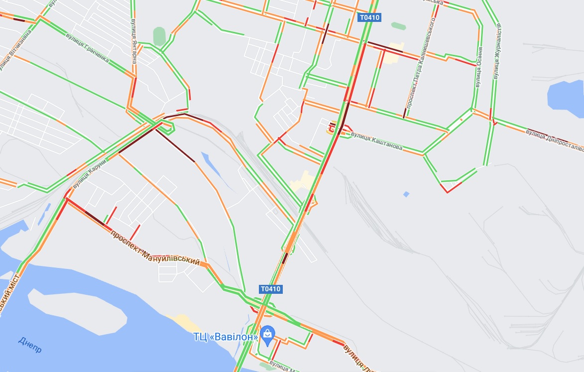 На левом берегу ситуация не лучше - фото: google.com