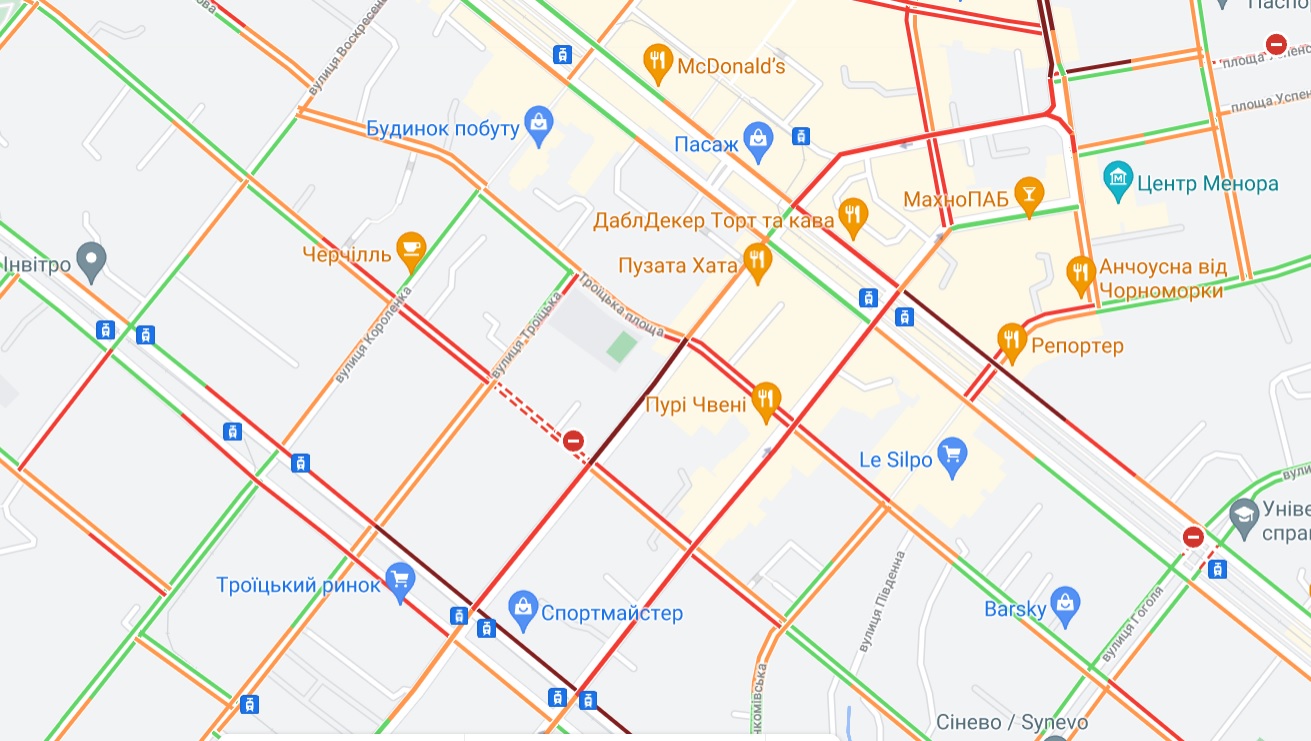 Движение перекрыто - фото: google.com